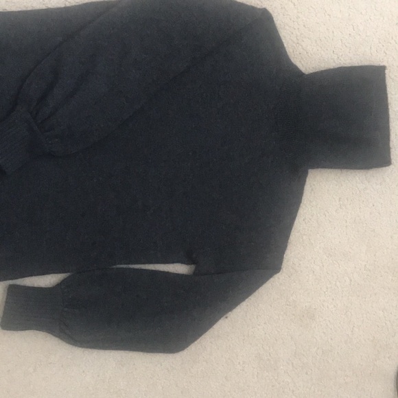 NWT Jcrew merino wool charcoal Heather gray turtleneck sweater dress. - Picture 8 of 9